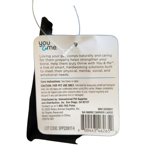 PET Carrier Small Up to 6 lbs New Condition Amazing Quality by You & Me - Picture 11 of 13